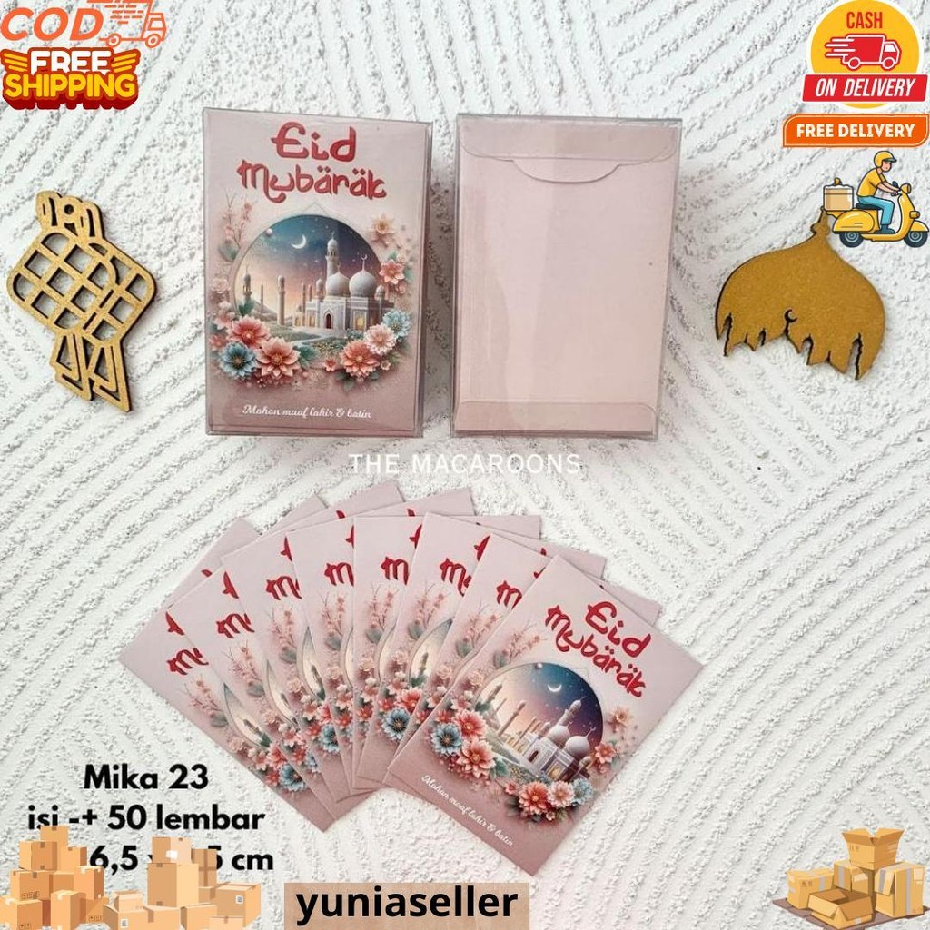 

Grosir 50 Lembar Amplop Lebaran Hari Raya Idul Fitri Angpao Thr Eid Mubarak D Sale