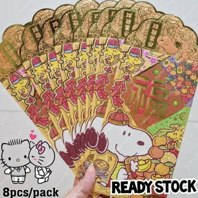 

Amplop Ampao Angpao Peanuts Original Isi 8 Snoopy Happy Original