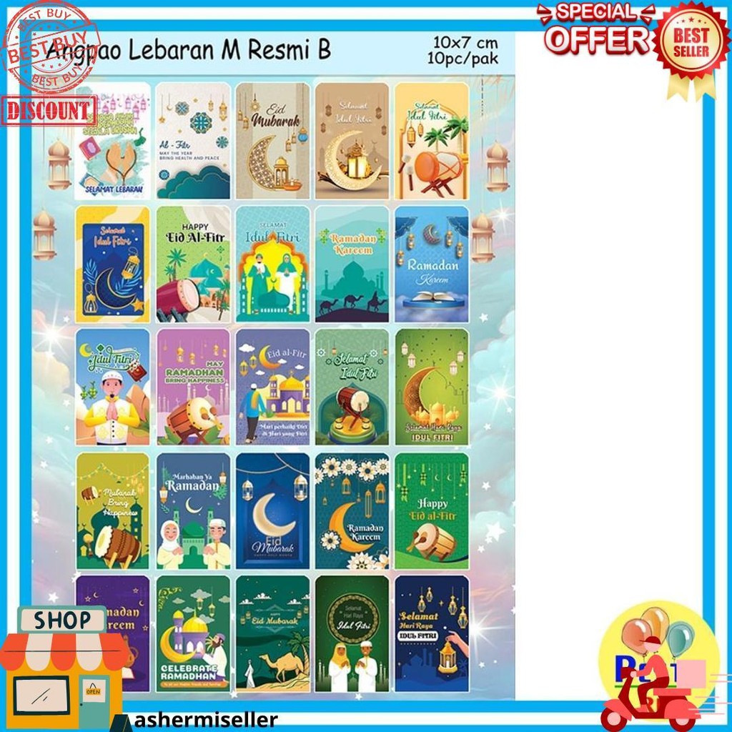 

Murah!! (1Pak Isi 10Pcs) Amplop Lebaran Idul Fitri Resmi Uk M,Angpao Idul Fitri Motif Dewasa Uk M, Grosir Ready Stok, Amplop Idul Fitri, Angpao Lebaran 2025,Islamic, Lebaran, Idul Fitri, Eid Mubarak, Hari Raya, Minal Aidin, Fitr,Amplop Lebaran Lucu D