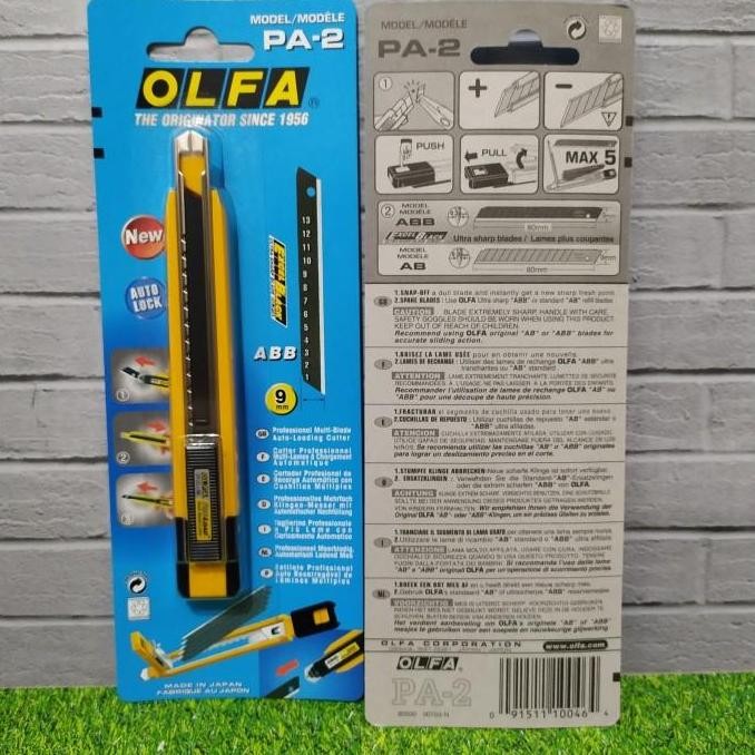 

SIAP KIRIM OLFA PA2 PISAU CUTTER PA-2 9MM SNAP-OFF BLADE CUTTER