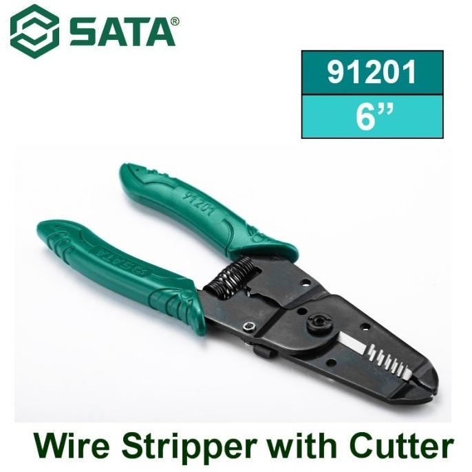 

SIAP KIRIM TANG KUPAS KABEL 6 INCH 91201 SATA TOOLS WIRE STRIPPER CUTTER PLIERS