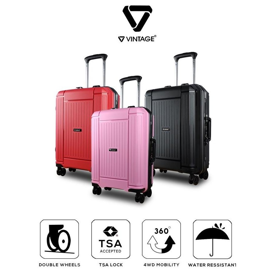 Grosir Vintage Polo Milano Koper Hardcase Pp Frame 20 Inch Free Cover 905