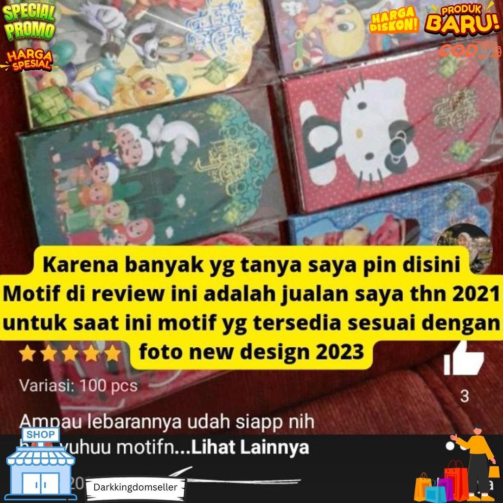 

Amplop Lebaran 100 Pcs Angpao Lebaran Karakter Anak D Sale