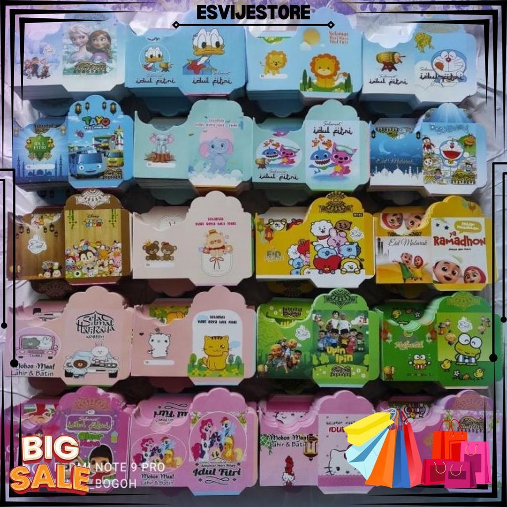 

[ 1000 Lembar ] Amplop Lebaran Tema Muslim Unik Uk Medium D Cod