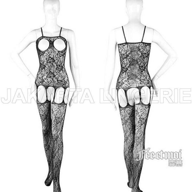

Jakarta Lingerie Jlk044 Bodystocking Open Bust Style Baju Tidur Wanita Original