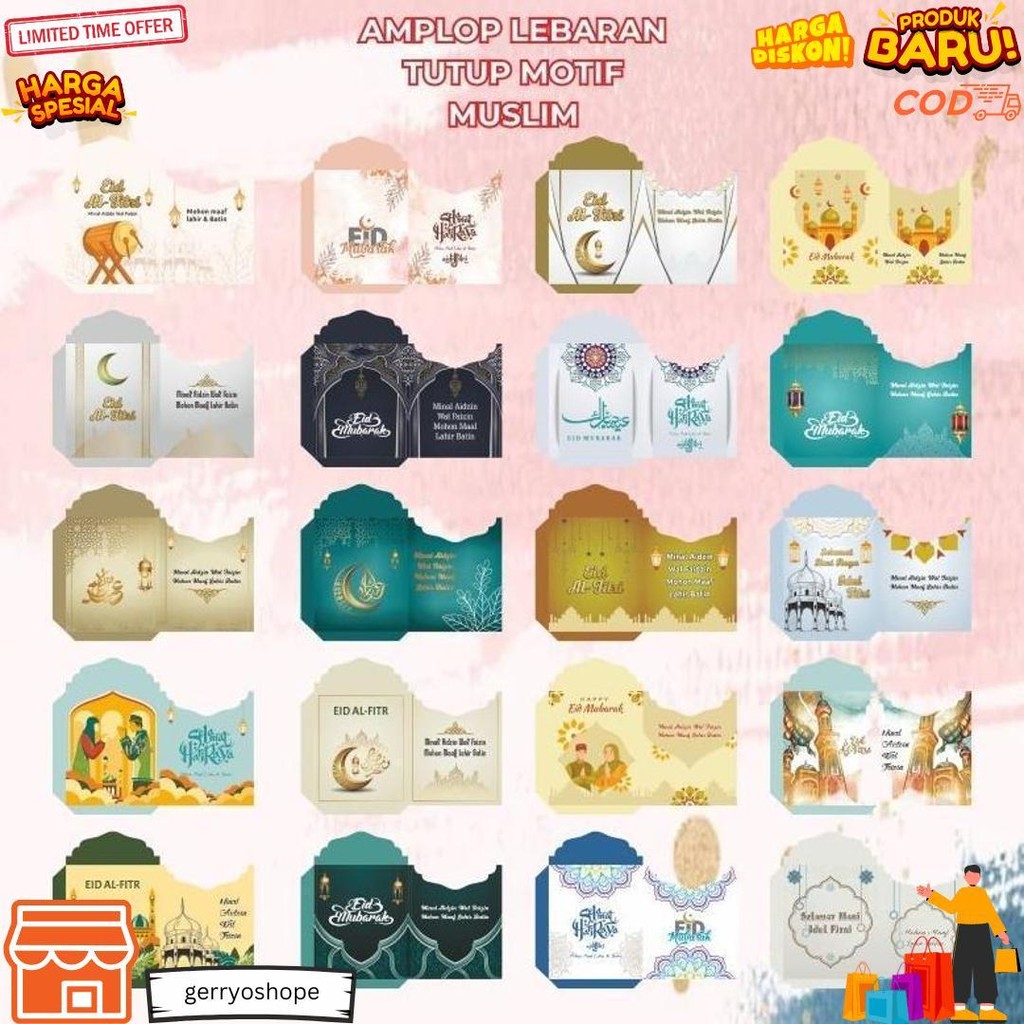 

Amplop Lebaran Medium Siap Pakai 1Pack Isi 10Pcs D Sale