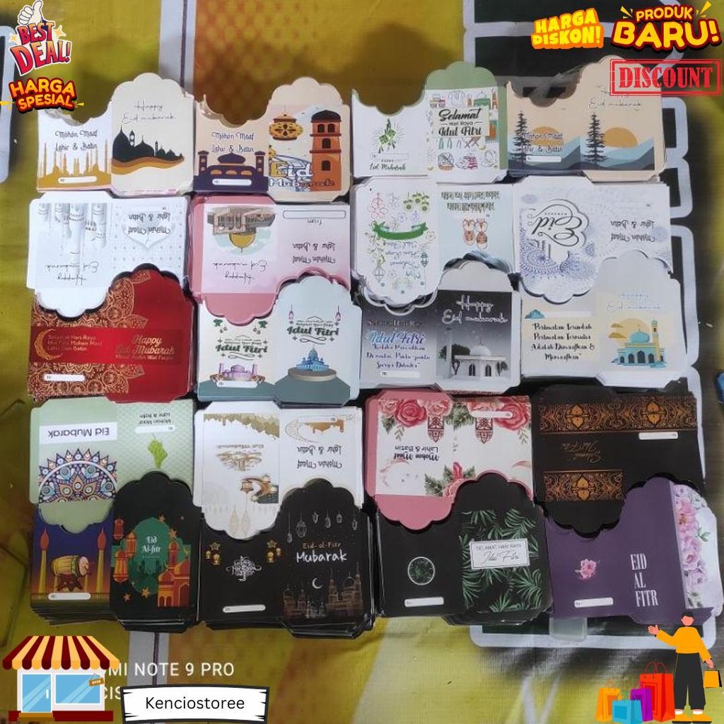

[ 1Kg Isi 1000 Lembar]Amplop Lebaran Ukuran Medium 7X11,5 (Bisa Cod) D Promo Puncak