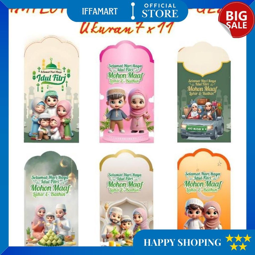 

Amplop Lebaran Karakter Uk 7X12 Isi 50 Pcs Dan 100 Pcs Dan Ukuran Besar 8X16 Isi 50Pcs D Best Seller
