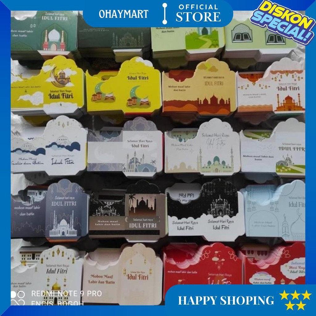

[ 1Kg Isi 1000 Lembar]Amplop Lebaran Ukuran Medium 7X11,5 (Bisa Cod) D Ramadhan Sale