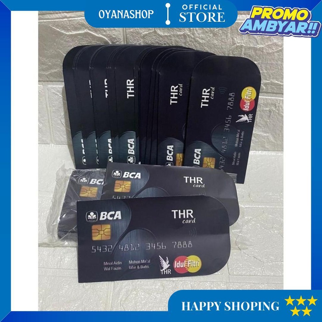 

Amplop Ampau Lebaran Atm Uk Medium Isi 100 50 10 Lembar - Bca Hitam, 10 Lembar D Terlaris