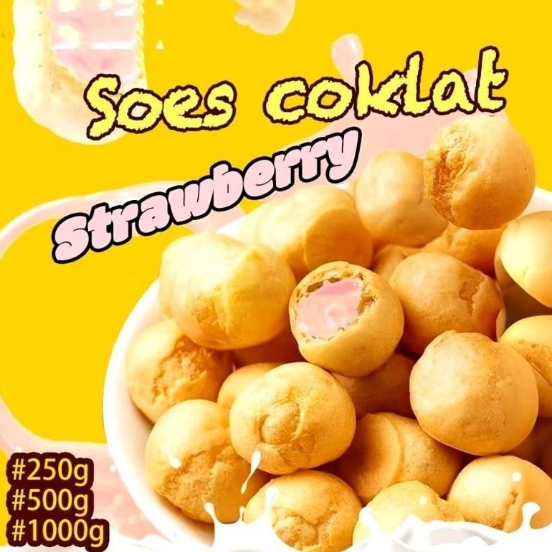 

Cod Soes Coklat Cokelat 500G/1Kg Halal Kue Sus Kering Isi Soes Coklat Lumer 1 Kgr Enak Murah Cemilan Keluarga, Cocok Untuk Dewasa Anak Anak) Cod