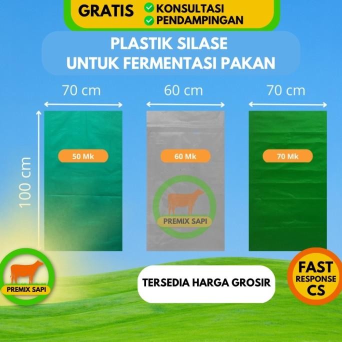 PLASTIK SILASE Kantong Silase Fermentasi Pakan Ternak 50 60 70 mikron