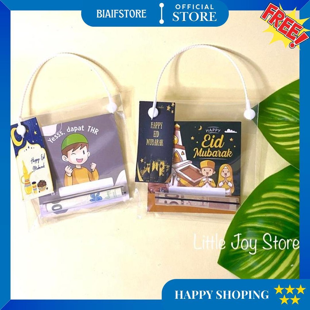 

(10 Pcs) Amplop Lebaran Viral (Amplop Sedotan + Tali + Plastik + Hantag) / Amplop Mini Gift Lebaran Isi 10Pcs Bisa Diisi Coklat Atau Permen D Promo 3.3
