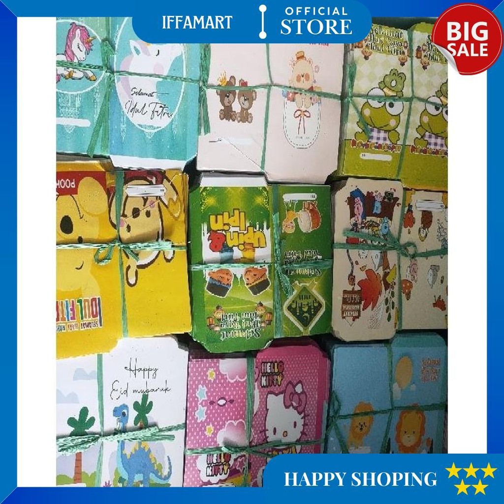 

100 Lembar Amplop Muslim Jumbo Dapat 10 Motif Murah (Free Plastik) D Terlaris