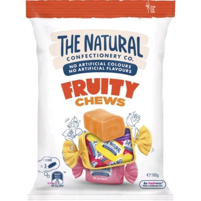 

Promo The Natural Confectionery Co - Fruity Chews Australia Permen Candy