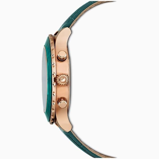 Promo Spesial Gift Jam Tangan Swarovski Lux Chrono Watch Green Original 100%