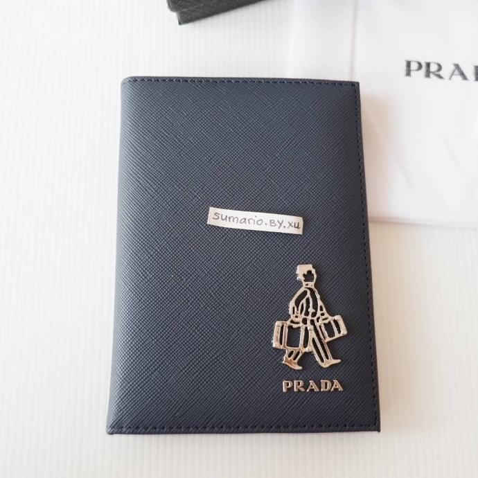 NEW PASSPORT HOLDER PASSPOR COVER TEMPAT PASPOR KULIT ASLI PRADA