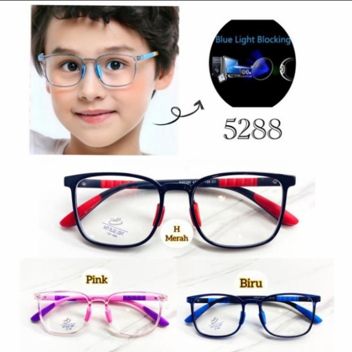 kacamata anak minus frame kids/anti blue ray/laki laki perempuan