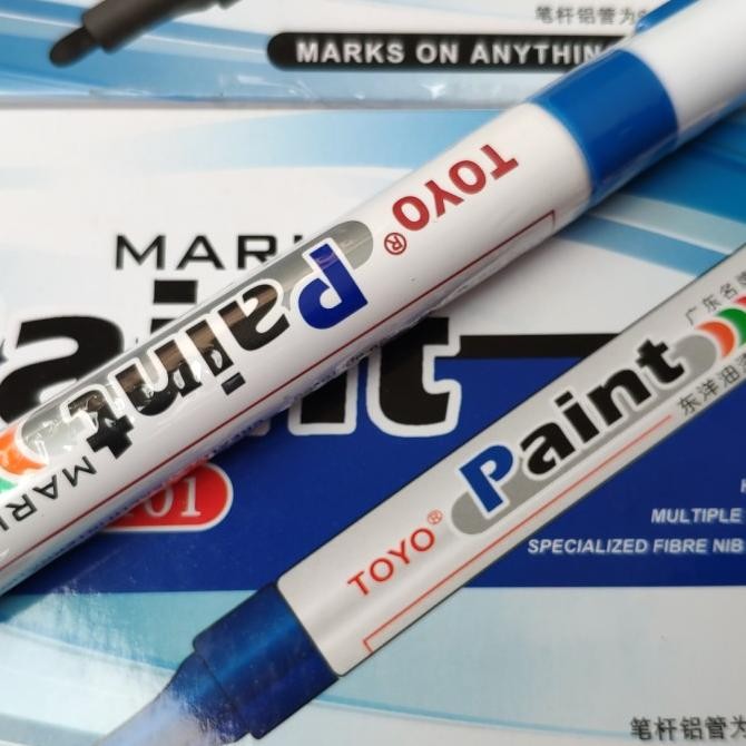 

Spidol Ban Sepeda Motor Mobil Paint Marker Toyo Warna Biru Blue Terbaru