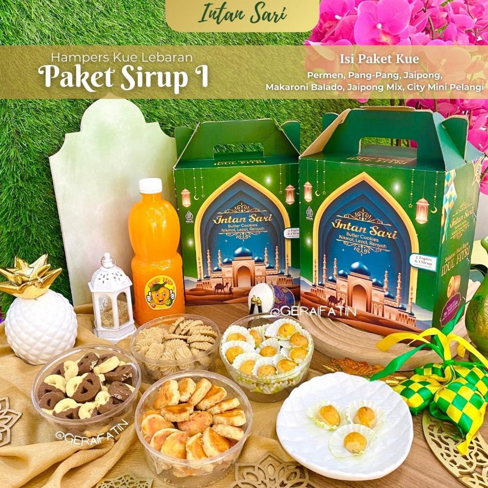 

TERMURAH GERAIFATIN!! Kue Kering Bellarosa Paket Sirup 4in1 / Kue Lebaran Ramadhan Edisi Masjid / Paket Sirup Satu 4 Kue Kering dibuat tahun 2025 iQ45