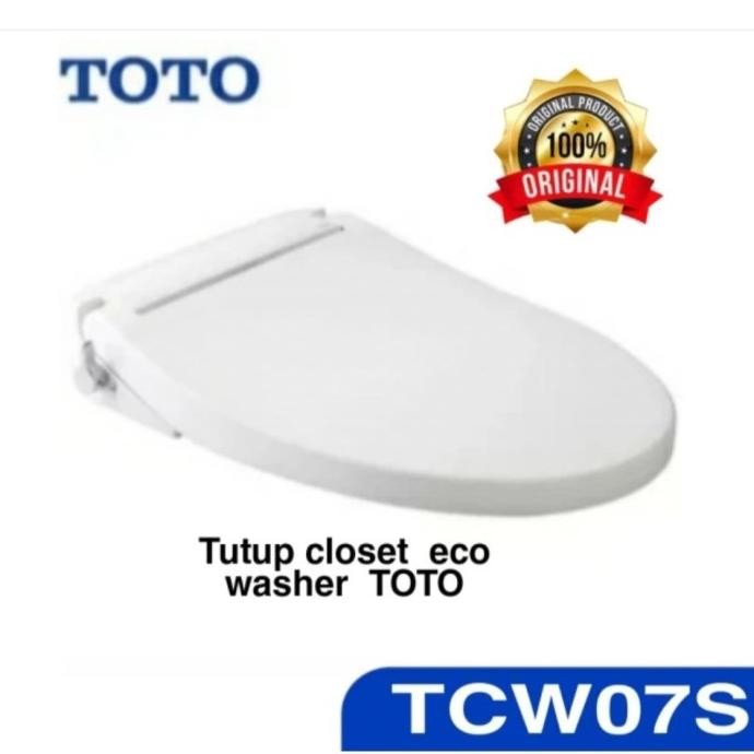 Toto Tcw07S Tutup Closet Ecowasher Kloset Duduk Original