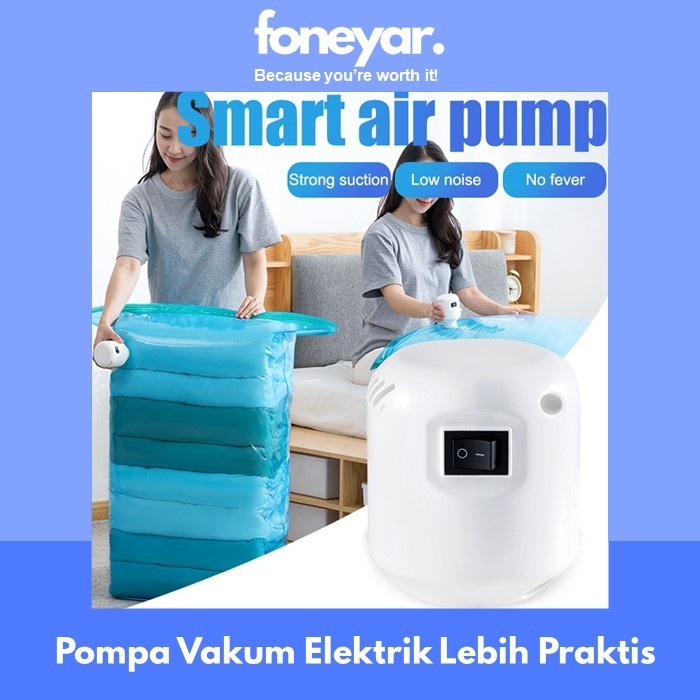 Pompa Vacuum Elektrik Plastik Baju Vakum Pakaian Travel Bag FN