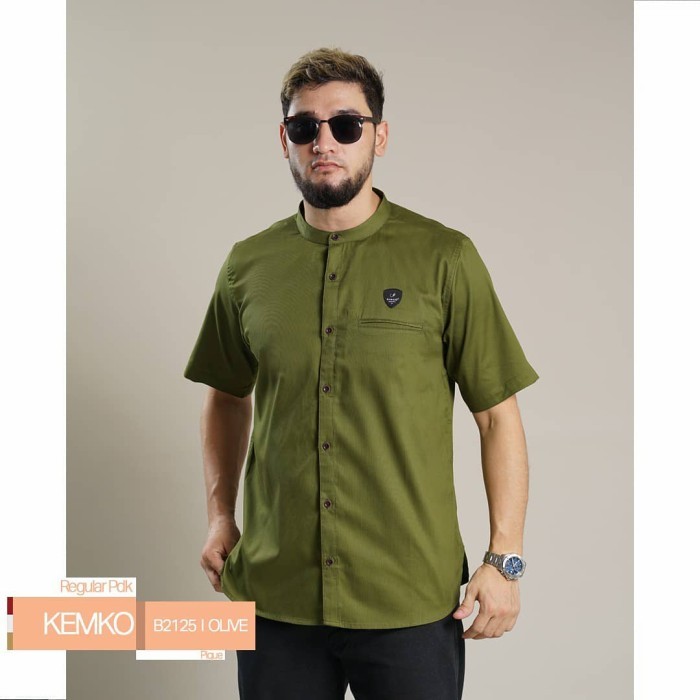 Promo Samase Kemko Pendek B-212 Chine Blue Best Seller