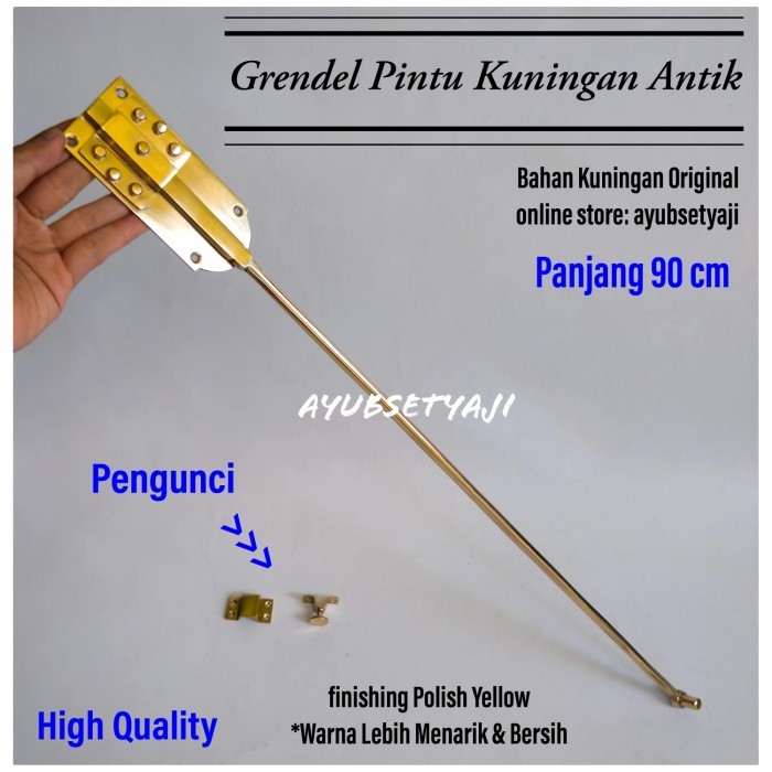 My Grendel Pintu Panjang 90Cm Batavia 90 Cm Kuningan Slot Kunci Gembok