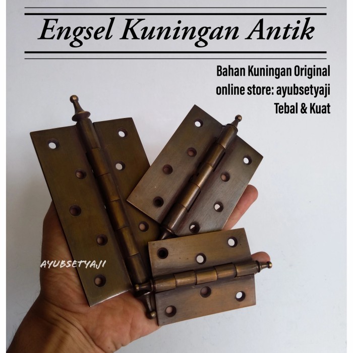 My Engsel Pintu Kuningan Antik Tebal Dan Kuat Engsel Besar Klasik Gerbang
