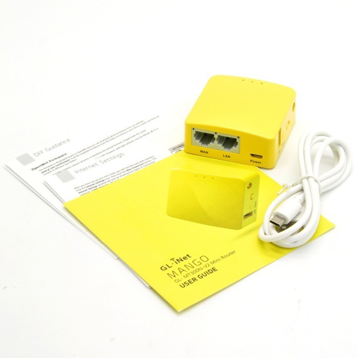 Promo GL.iNet GL-MT300N-V2 (Mango) Portable Mini Router Wireless Pocket VPN