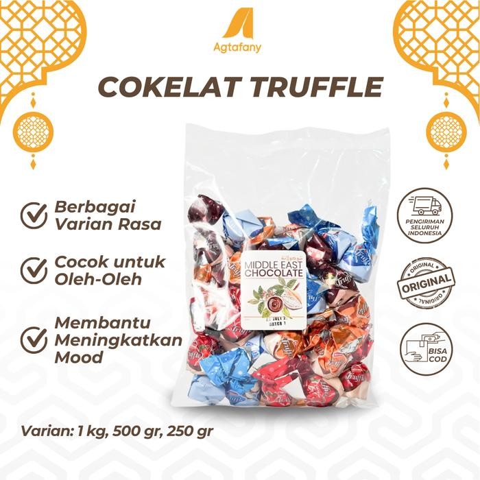 

Ready Stock Coklat Truffle Mix 1 Kg Cokelat Truffle Turkey Elvan - Cokelat Premium Oleh-Oleh Haji