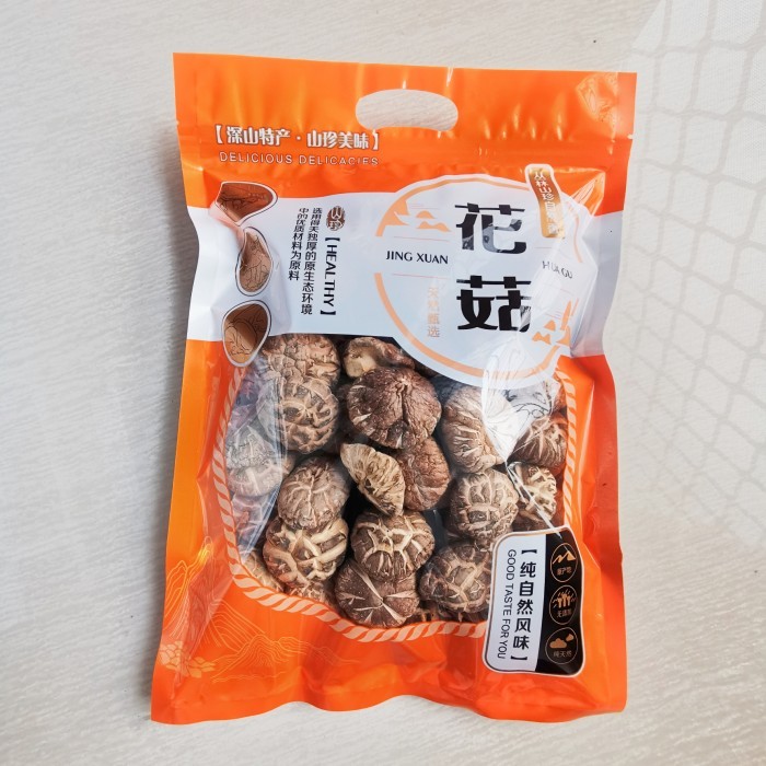 

Jamur Shitake Flower 250 Gr Kering/Belang Hioko Huagu