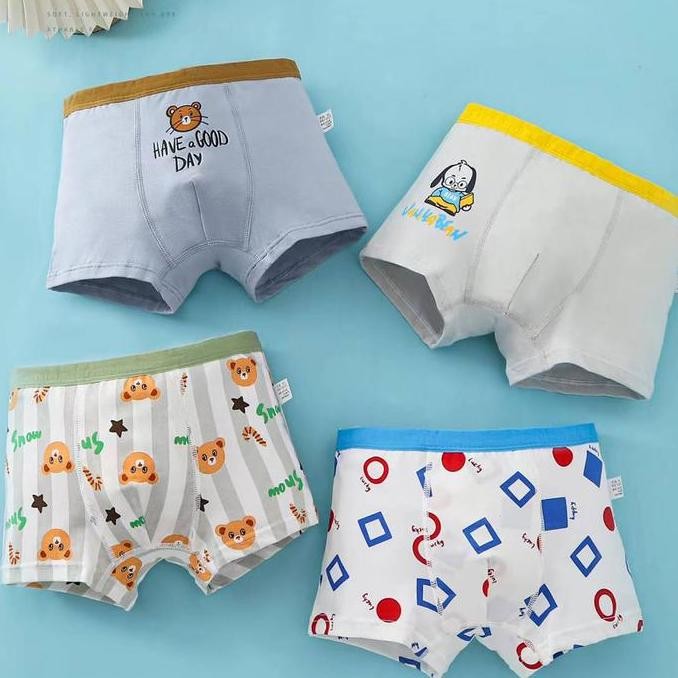 Sale! Celana Dalam Anak Laki Laki 12 Pcs /Boxer Anak Laki Laki Fashion /Celana Boxer Anak Laki 2-14 