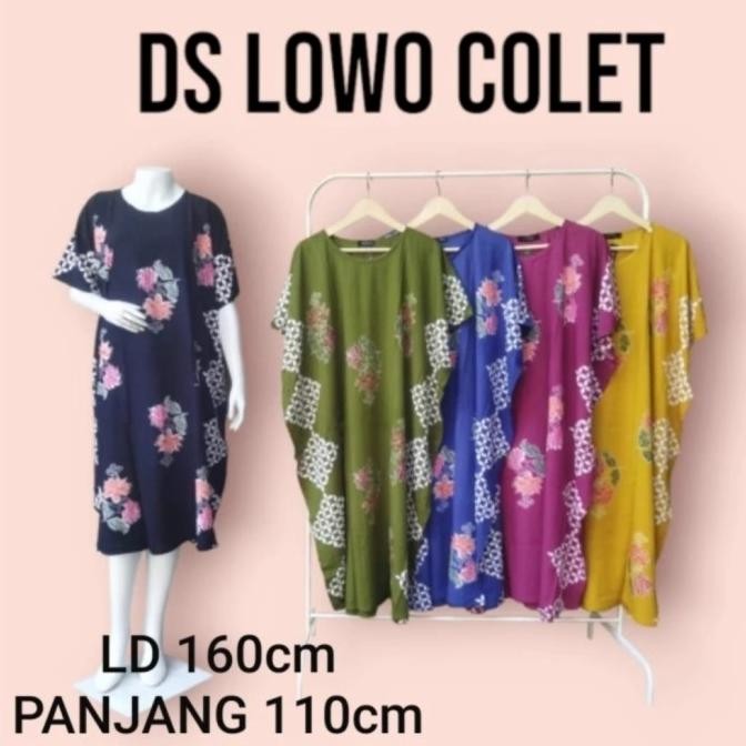 baru daster lowo super jumbo ld160 risna pekalongan kalong/kelelawar/kaftan