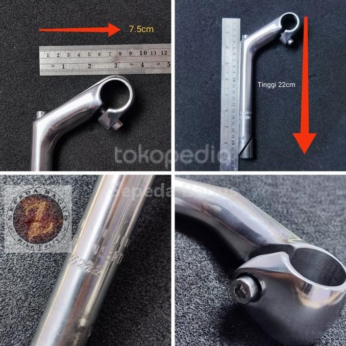 Terjangkau Quil Stem Stem Sepeda Touring Federal Jadul Standar 22.2Mm