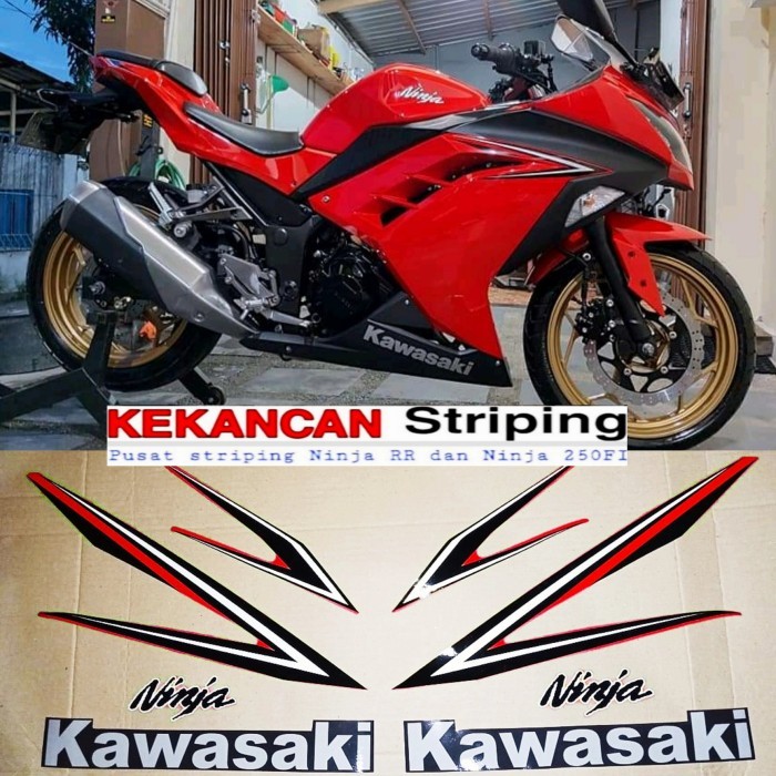 Striping Ninja 250Fi 2016 Merah
