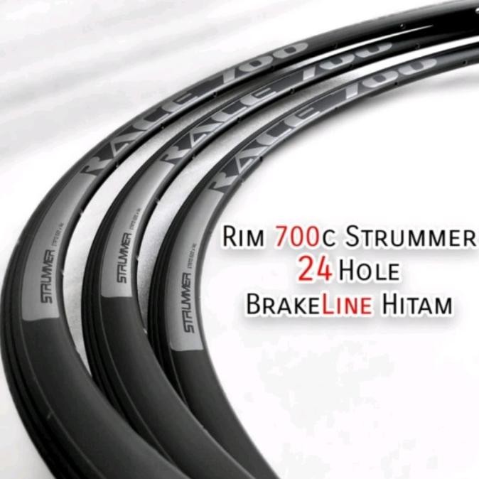 Rims Velg Strummer Race 700 hole 20 24 | rims 700c Brakeline hitam