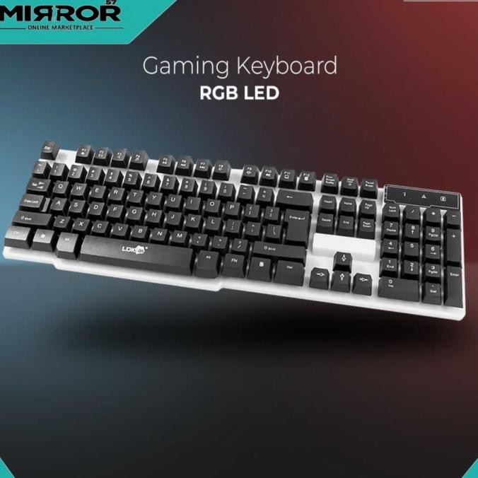 Spesial Keyboard Gaming Rgb Led Keyboard Ldkai Usb Kabel Di Laptop Komputer