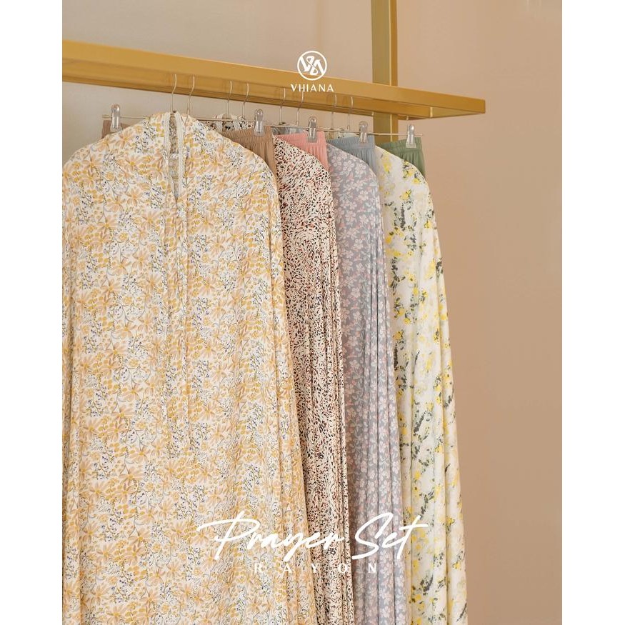 Mukena rayon Motif Premium By Vhiana / Prayer Set