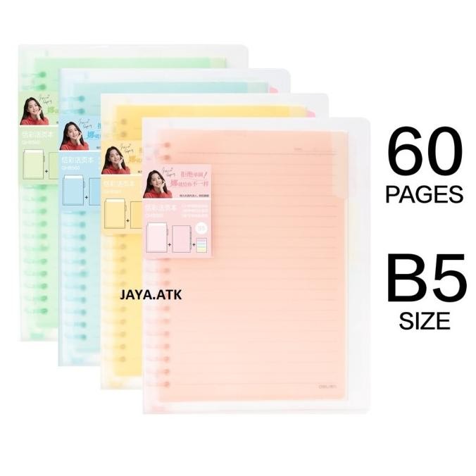 

MAP BINDER NOTE LOOSE LEAF B5 26 RING PLASTIK TRANSPARANT CLEAR QHB560 STOK TERBATAS