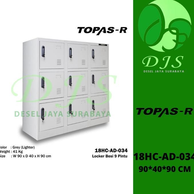 

TERMURAH - Loker Besi 9 Pintu - Locker Besi 18HC-AD-034 - Loker besi pendek