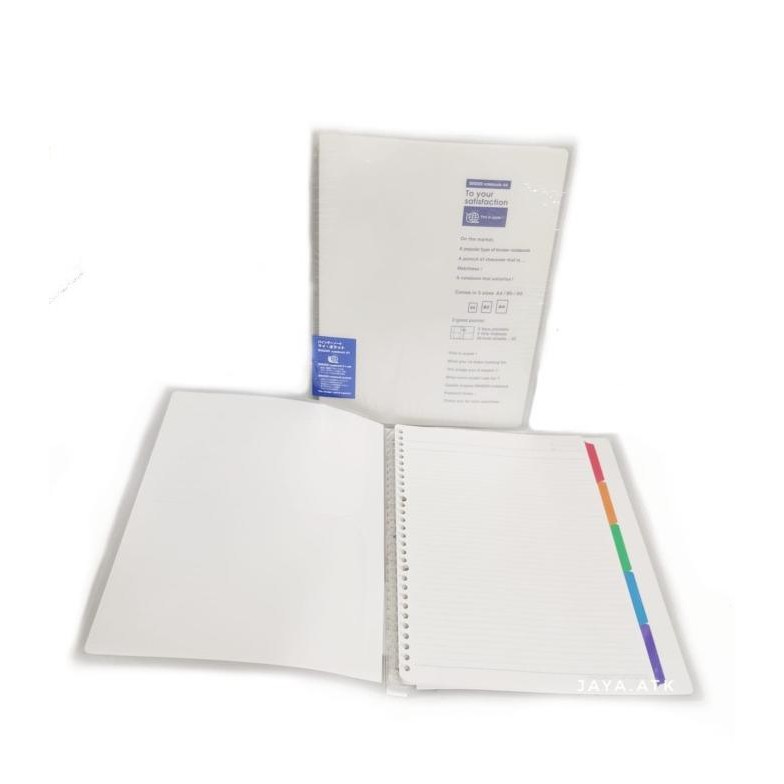 

BINDER NOTE A4 30 RING PLASTIK MAP BUKU RING KOKUYO L-P178 CLEAR BAGUS STOK TERBATAS