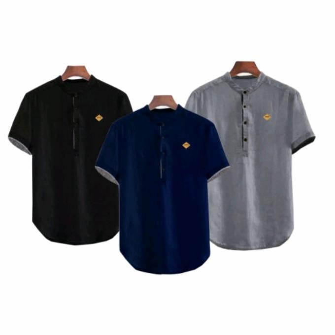 Terbaik Koko Pria Lengan Pendek Terbaru Original