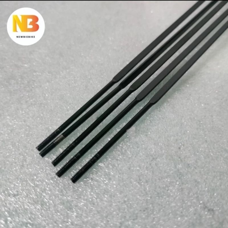 New Spoke Aero Pipih Shimano 272 Ruji Stainless Steel J Bend model pipih gepeng Roadbike Mtb Federal