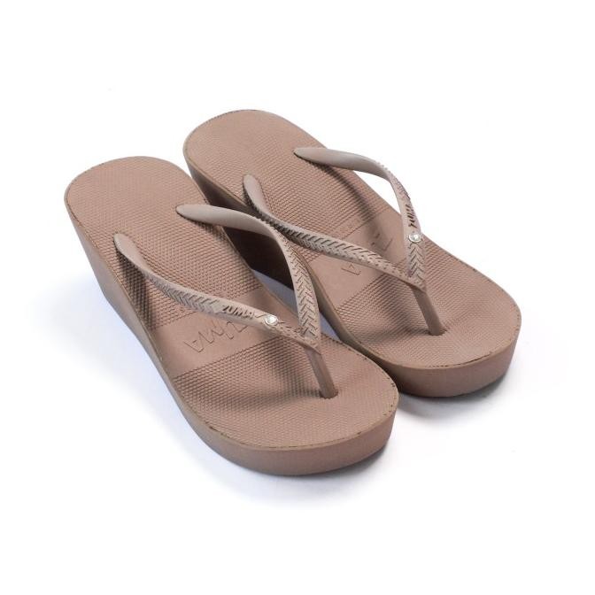 Terbaru Laris, Zuma Kim 3/Sandal Wedges Wanita 7Cm - Kunyit