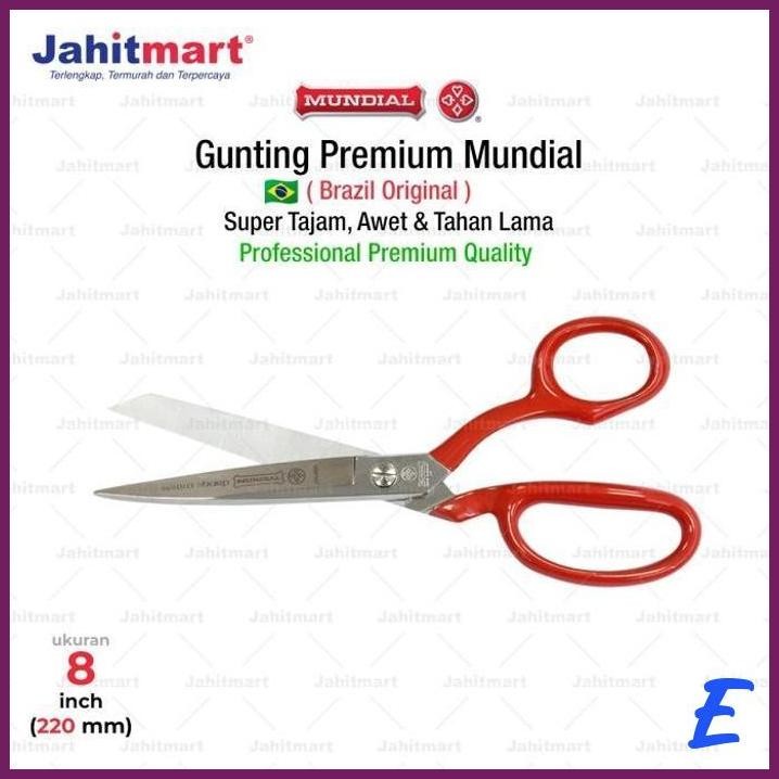 

| JH | GUNTING "MUNDIAL" SR 8" RED HANDLE
