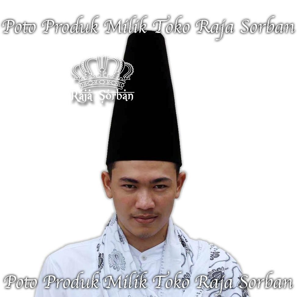 BISA COD Songkok Tinggi 50cm Hitam Polos - Songkok Hitam Polos 50 CM - Songkok Kopiah Peci Tinggi 50