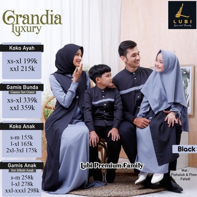Sarimbit Lubi Grandia Luxury Black Berkualitas