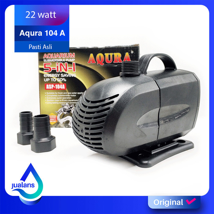 Aqura Asp 104 A Pompa Air Celup Aquarium Kolam Low Watt
