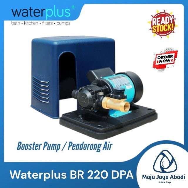 Mesin Pompa Air Pendorong Waterplus+ Br 220 Dpa Pompa Booster Dorong Air Otomatis